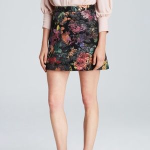 Alice + Olivia Black Skirt - Riley Floral sz 10